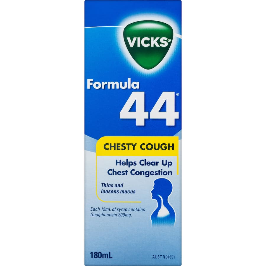Vicks Formula 44 Cough Medicine Chesty Cough 180mL
