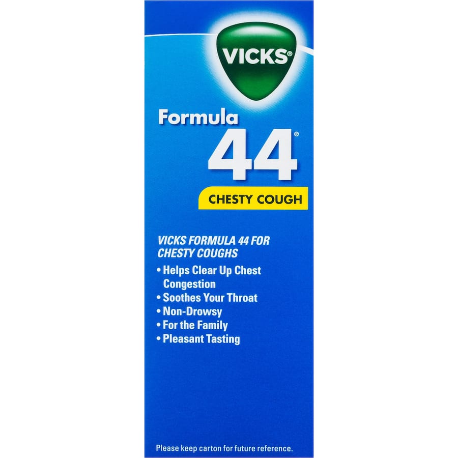 Vicks Formula 44 Cough Medicine Chesty Cough 180mL