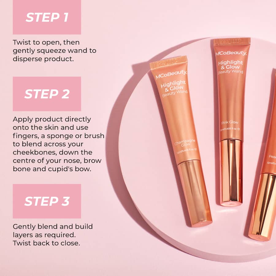 Mcobeauty Highlight & Glow Beauty Wand Blush Glow 12mL