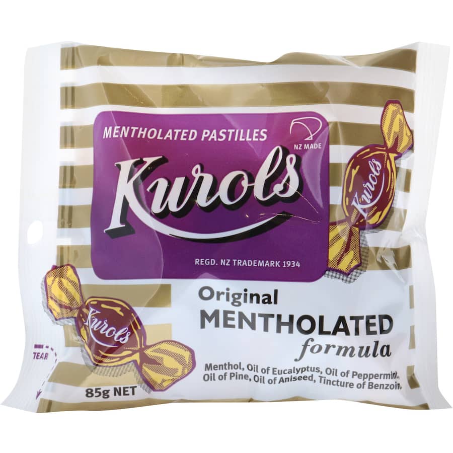 Kurols Lozenges Original Mentholated Pastilles 85g