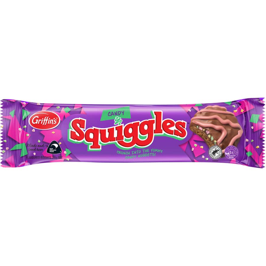 Griffins Squiggles Chocolate Biscuits Candy 215g