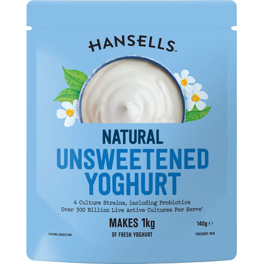 Hansells Classic Yoghurt Base Natural Sachet 140g