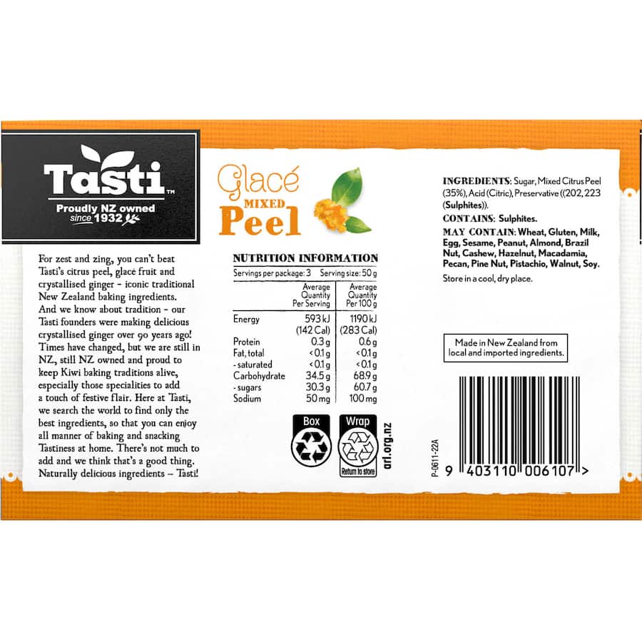 Tasti Mixed Peel Premium Bag 150g