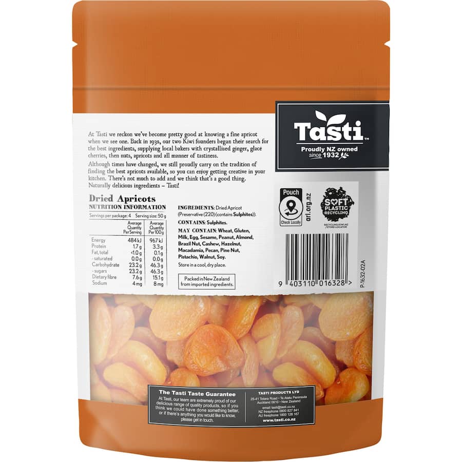 Tasti Apricots Dried 200g