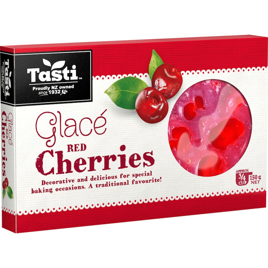 Tasti Cherries Red Glace Box 150g