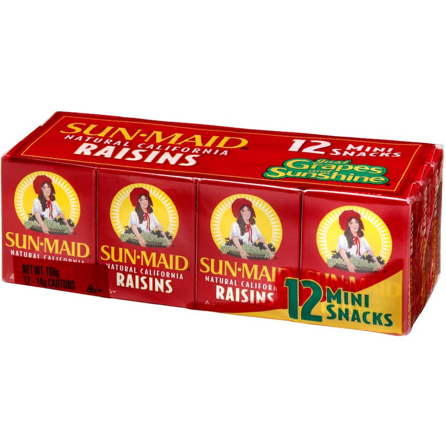 Sunmaid Raisins Seedless 168g 14g boxes 12pack