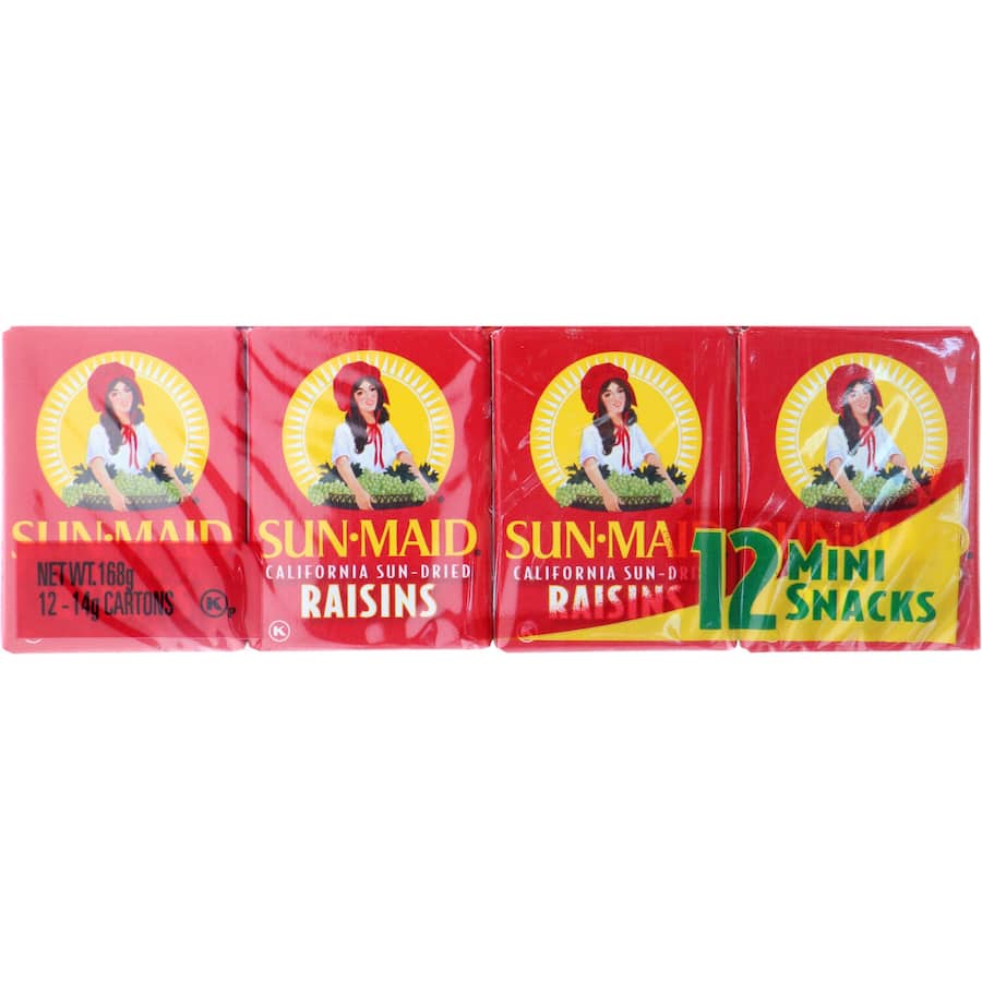 Sunmaid Raisins Seedless 168g 14g boxes 12pack