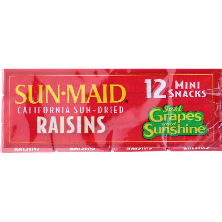 Sunmaid Raisins Seedless 168g 14g boxes 12pack