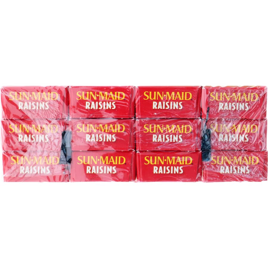 Sunmaid Raisins Seedless 168g 14g boxes 12pack