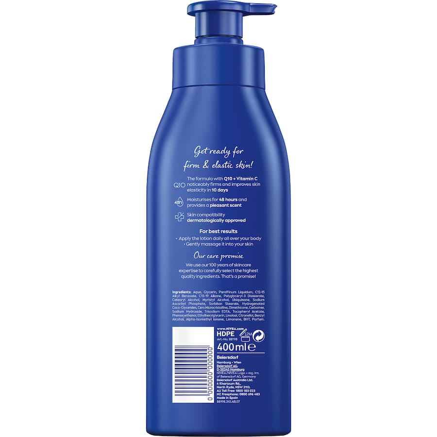 Nivea Body Lotion Rich Firming Q10 Pump 400mL
