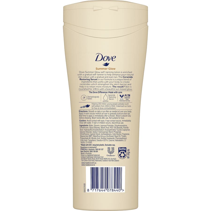 Dove Summer Glow Body Lotion Fair To Medium Skin 400mL