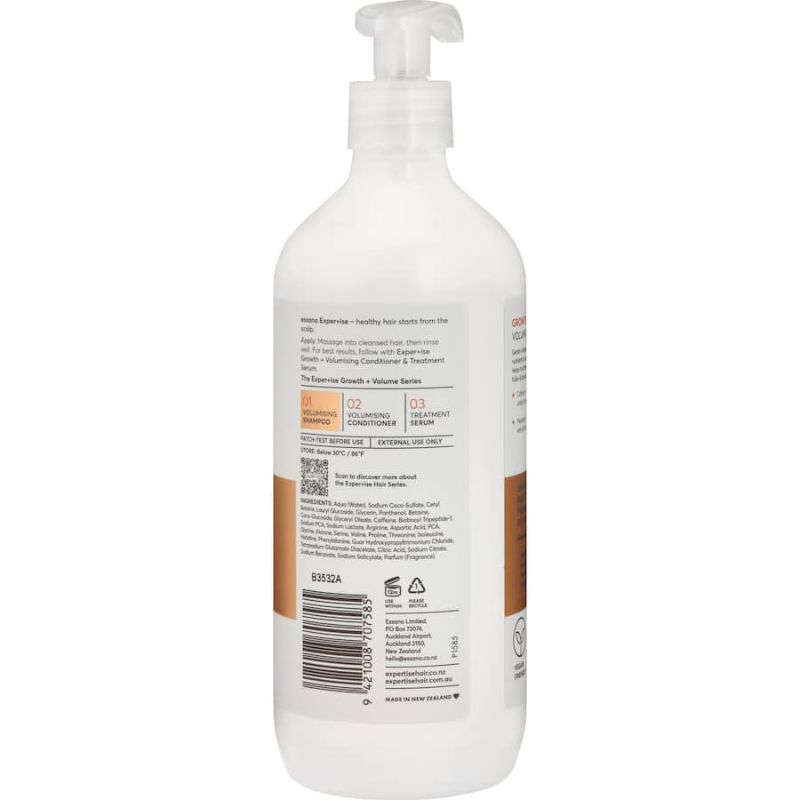 Essano Expertise Shampoo Growth & Volume Pump 600mL