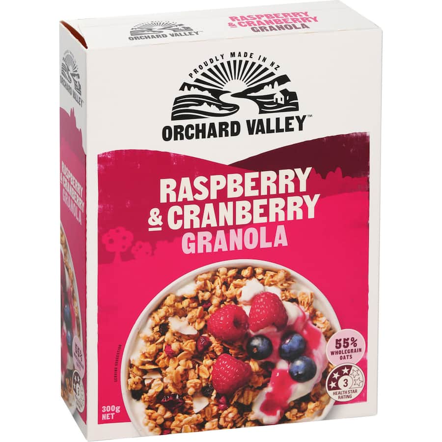 Orchard Valley Granola Raspberry & Cranberry 300g
