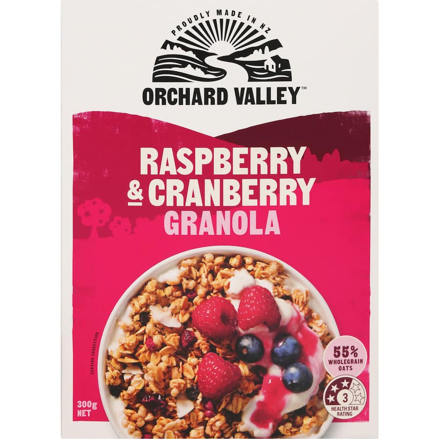 Orchard Valley Granola Raspberry & Cranberry 300g