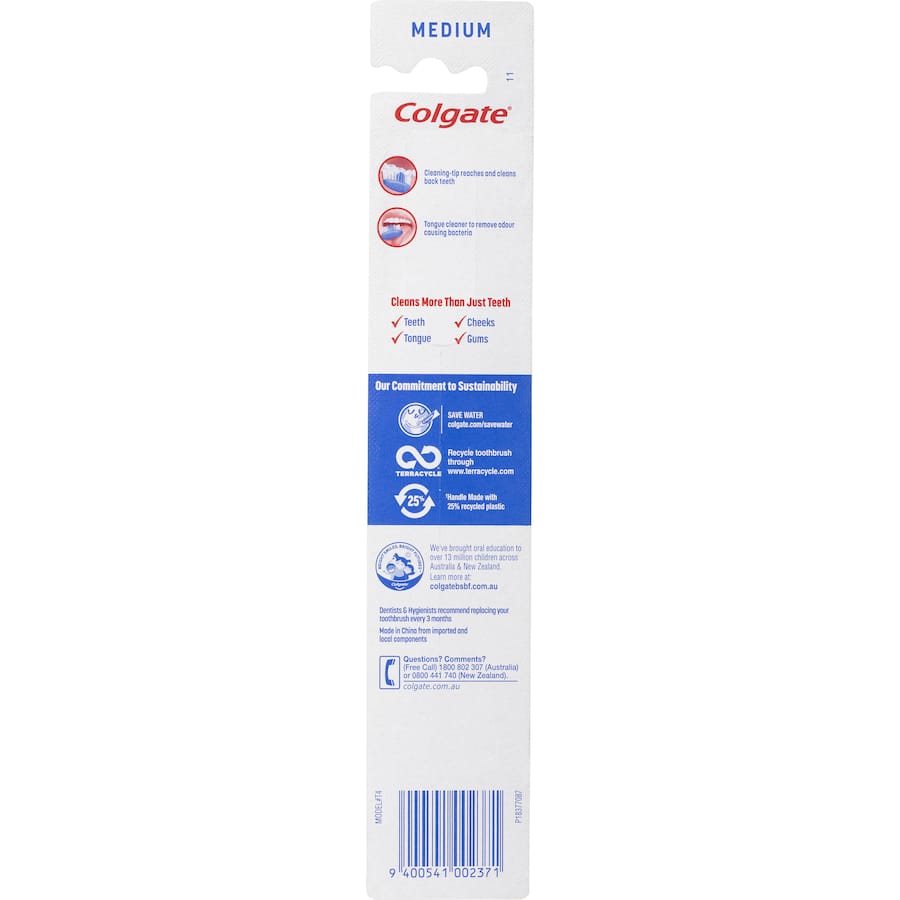 Colgate Extra Clean Toothbrush Medium Bristles Value Pack 2pack
