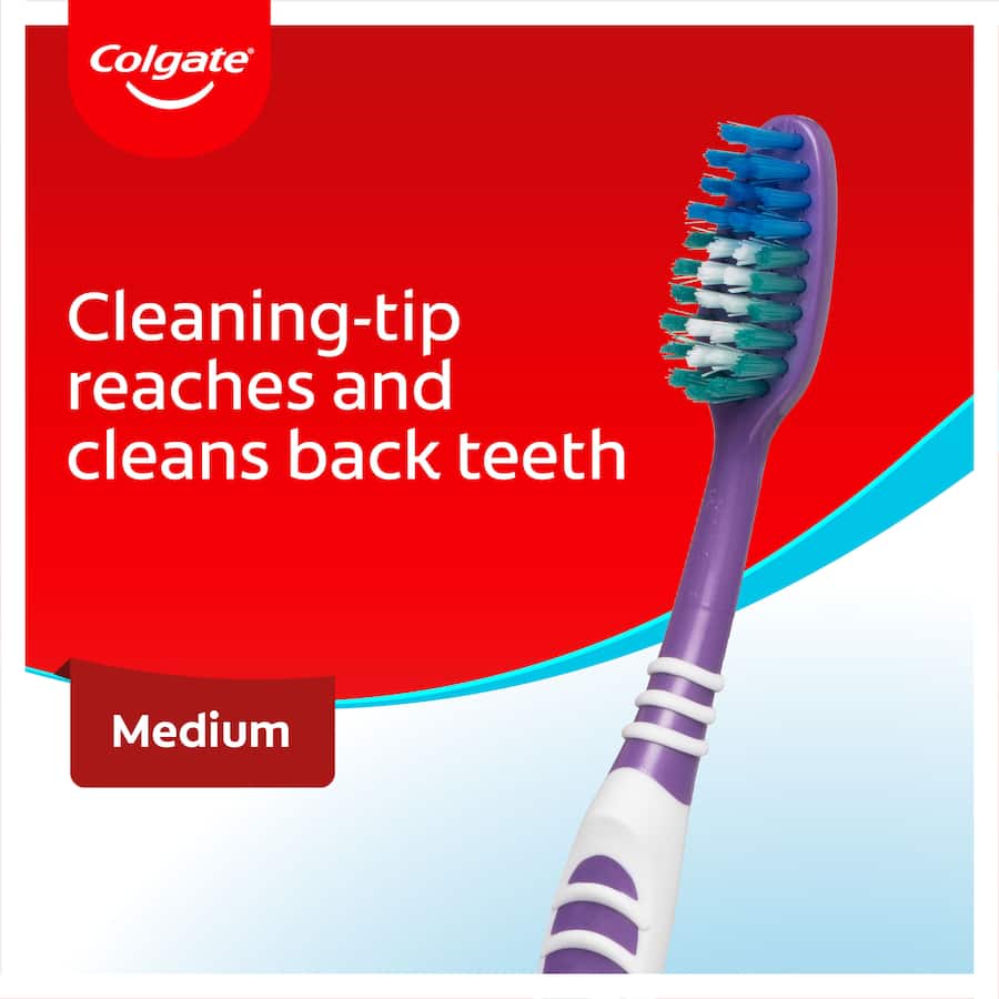 Colgate Extra Clean Toothbrush Medium Bristles Value Pack 2pack
