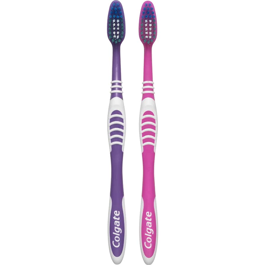 Colgate Extra Clean Toothbrush Medium Bristles Value Pack 2pack