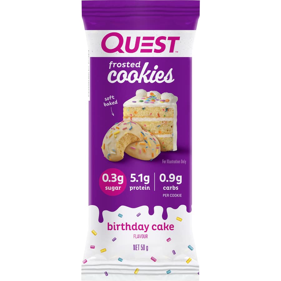 Quest Frosted Cookies Birthday Cake 50g 2x25g