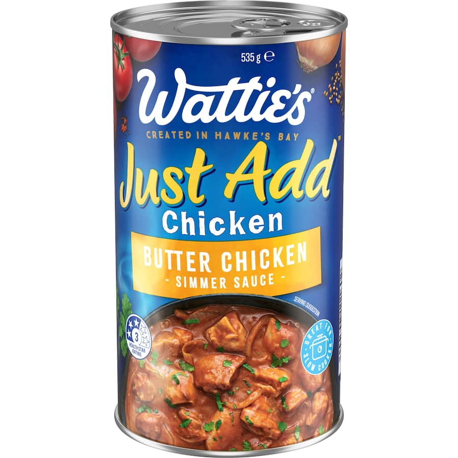 Watties Just Add Simmer Sauce Butter Chicken Can 525g