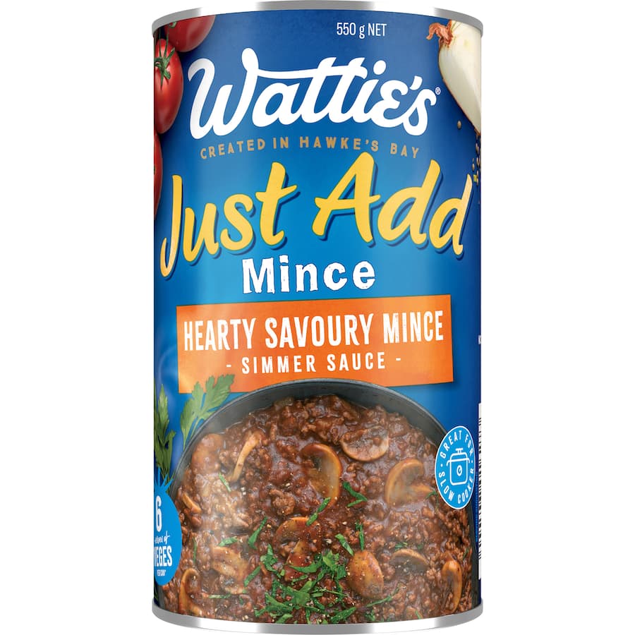 Watties Just Add Simmer Sauce Hearty Savoury Mince Can 550g