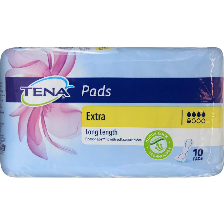 Tena Lady Womens Continence Pads Extra Medium Protection 10pack
