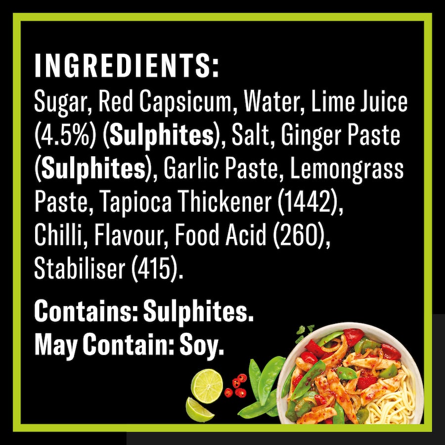 Watties Wok Creations Stir-fry Sauce Sweet Chilli & Lime Pouch 210g
