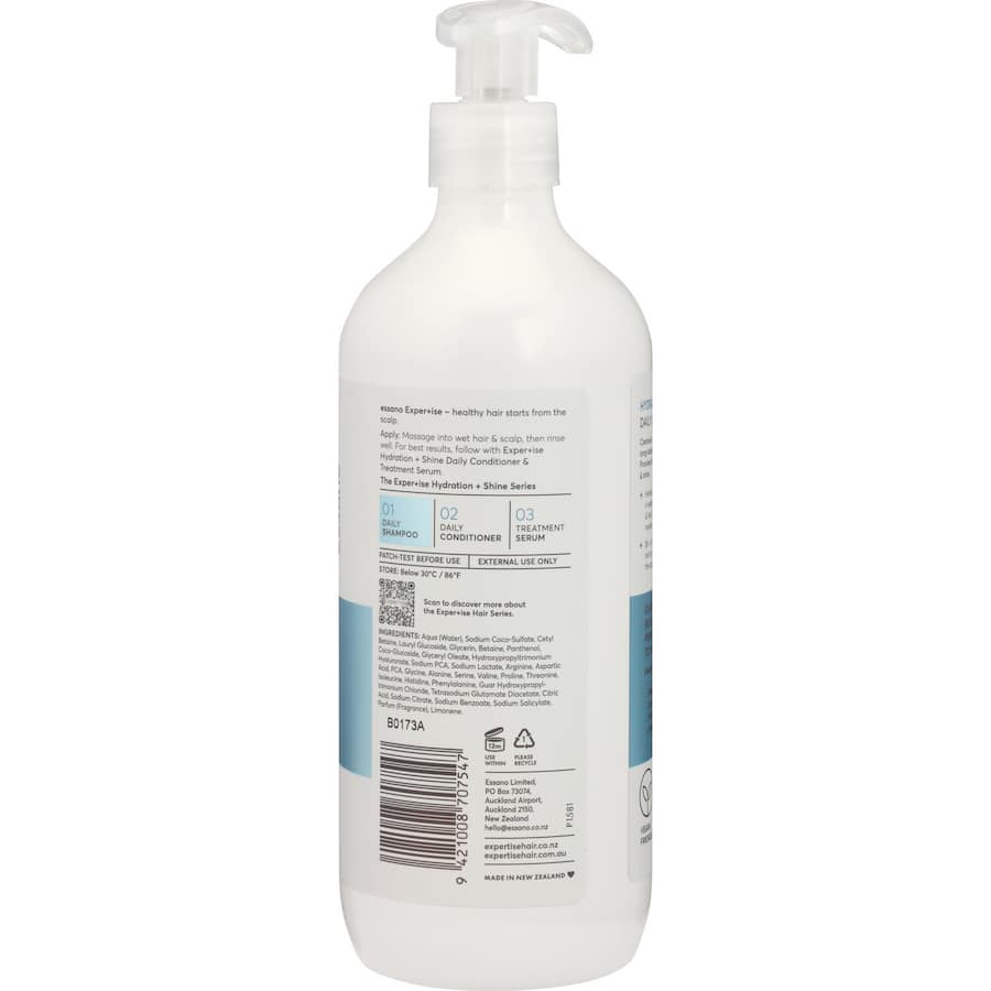 Essano Expertise Shampoo Hydration & Shine Pump 600mL
