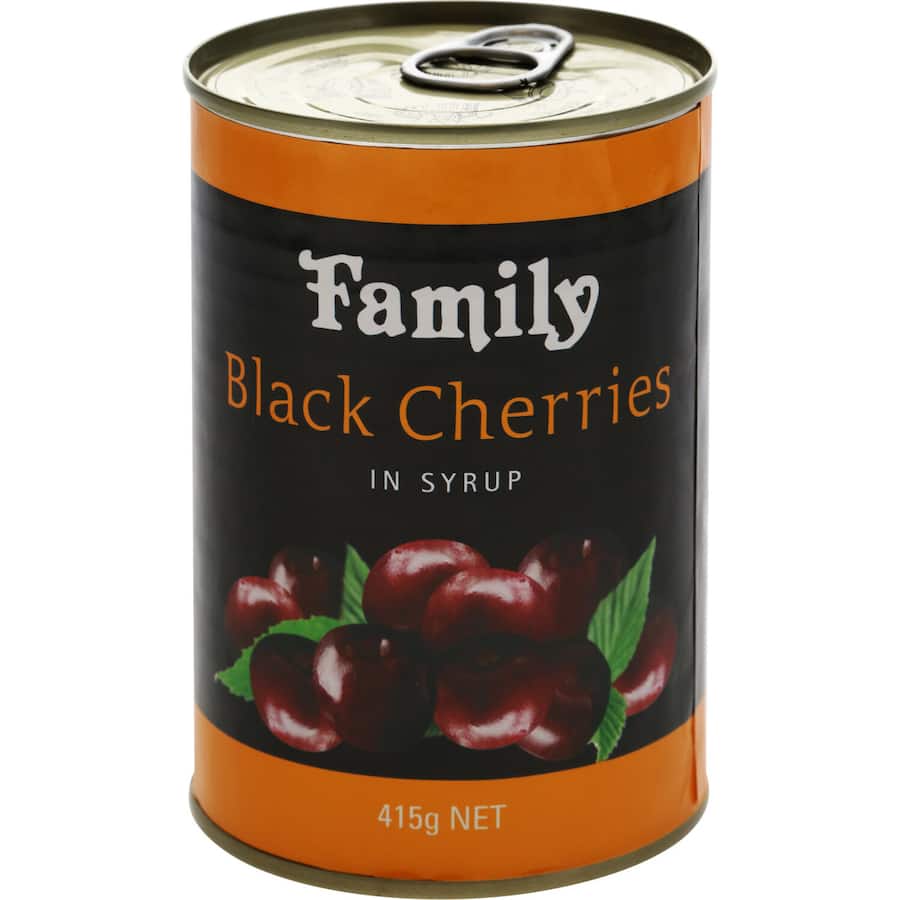 Family Black Cherries In Syrup 415g