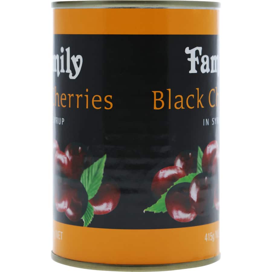 Family Black Cherries In Syrup 415g