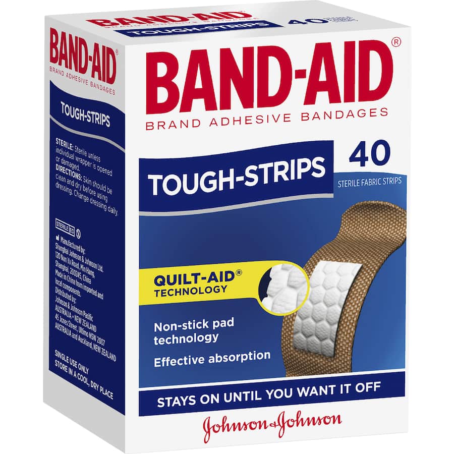 Band Aid Plasters Tough Strips 40pack