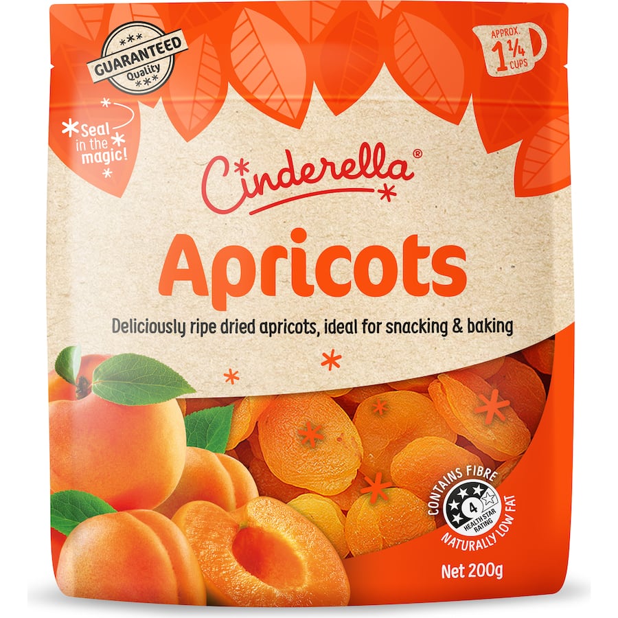 Cinderella Dried Apricots  200g