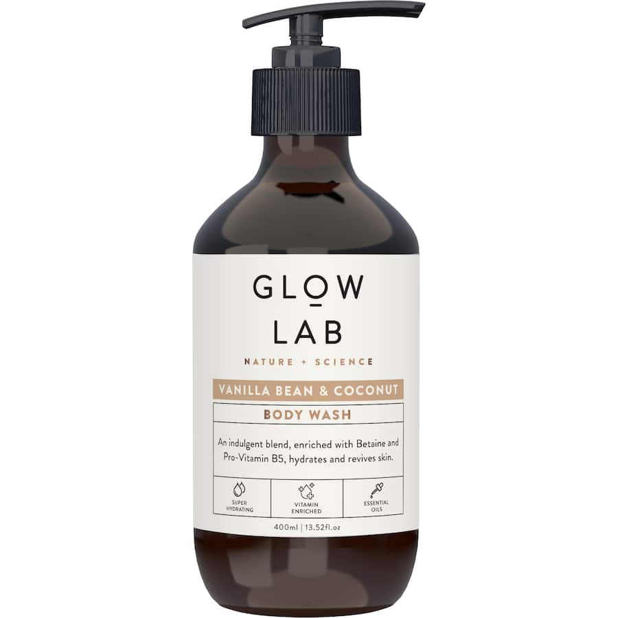 Glow Lab Body Wash Vanilla Bean & Coconut 400mL