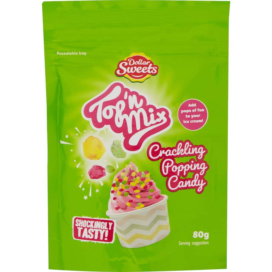 Dollar Sweets Topping Mix Crackling Popping Candy 80g