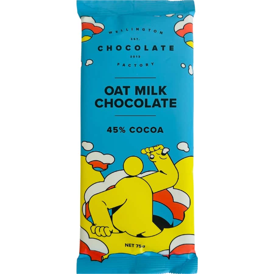 Wellington Chocolate Factory Chocolate Bar Oat 45% Milk 75g