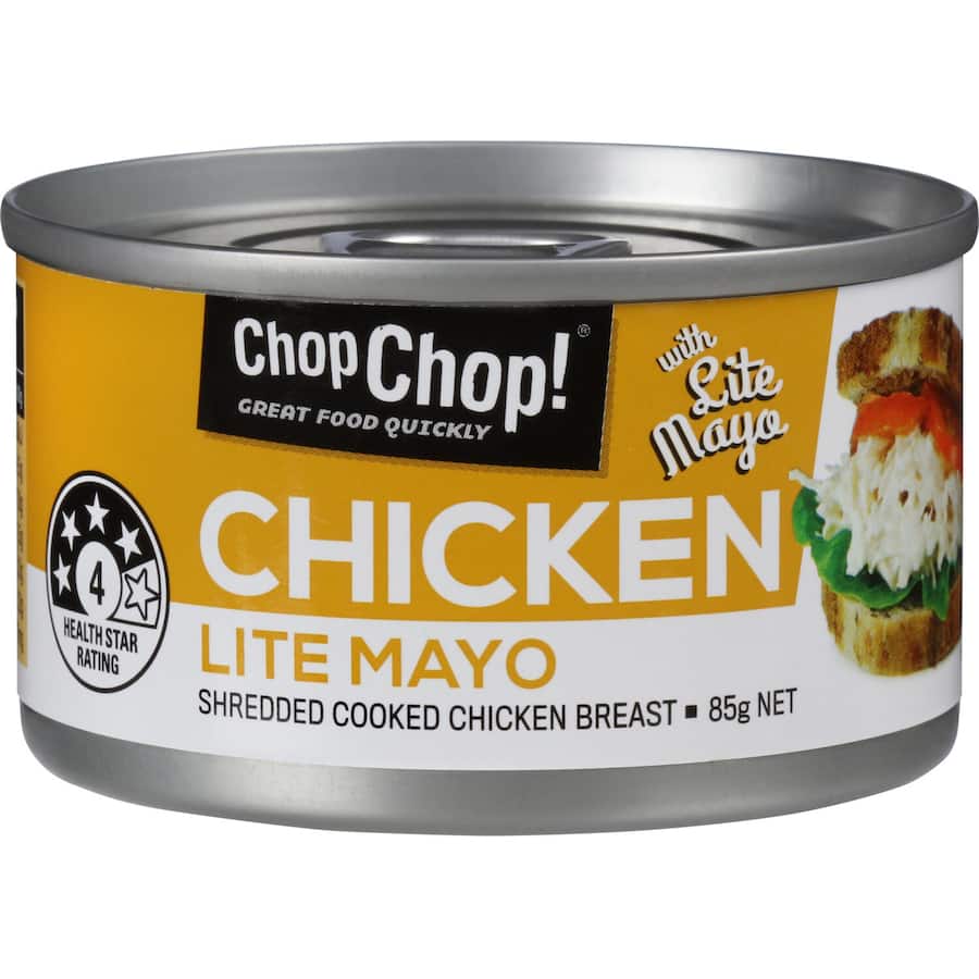 Chop Chop Canned Chicken Lite Mayonnaise Tear tab can 85g