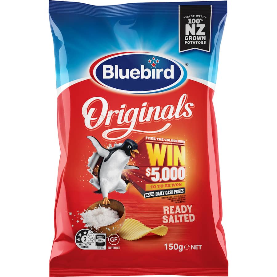 Bluebird Originals Chips Ready Salted 150g