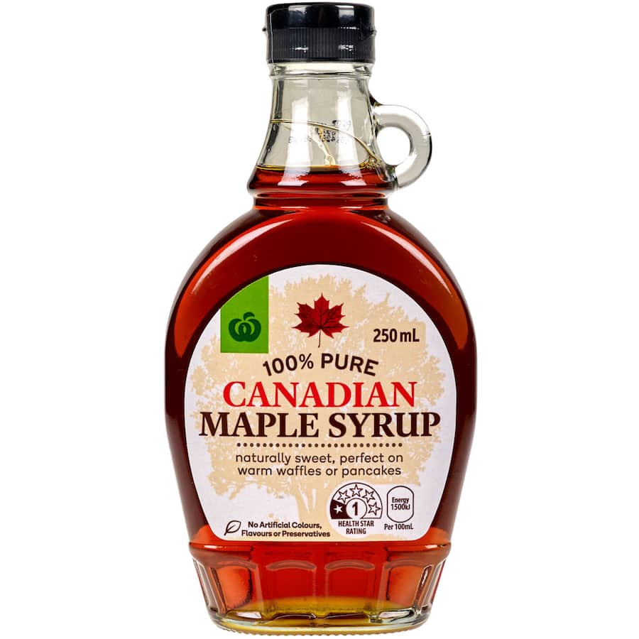 Woolworths Maple Syrup Bottle 250mL