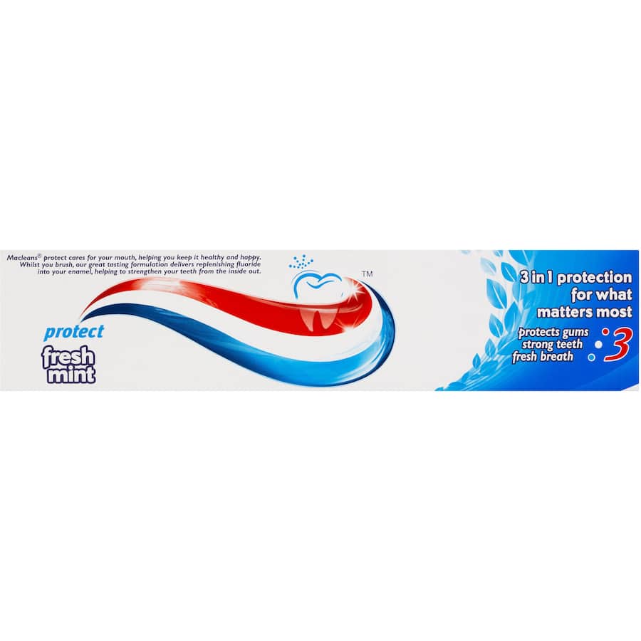 Macleans Protect Toothpaste Fresh Mint Tube 170g
