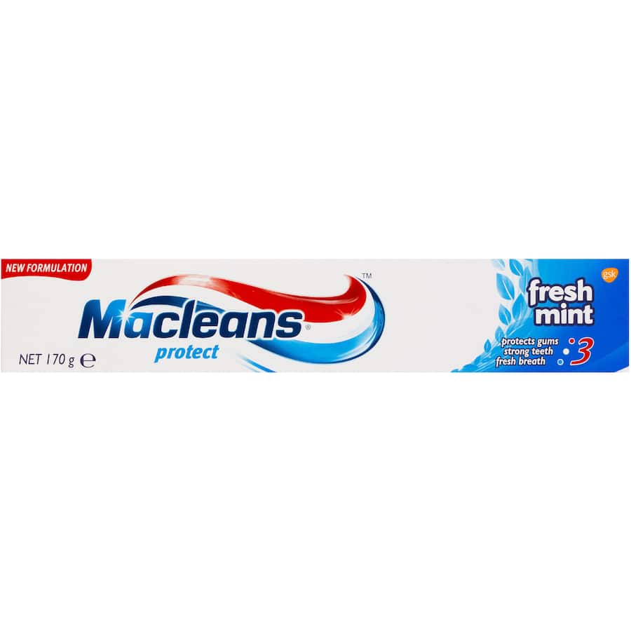Macleans Protect Toothpaste Fresh Mint Tube 170g