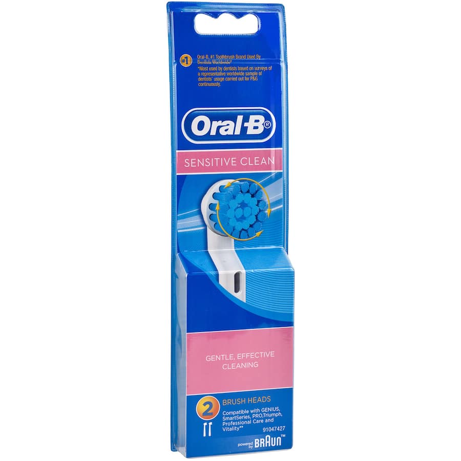 Oral B Electric Toothbrush Heads Precision Clean Sens Ebs 17 Refill 2pack