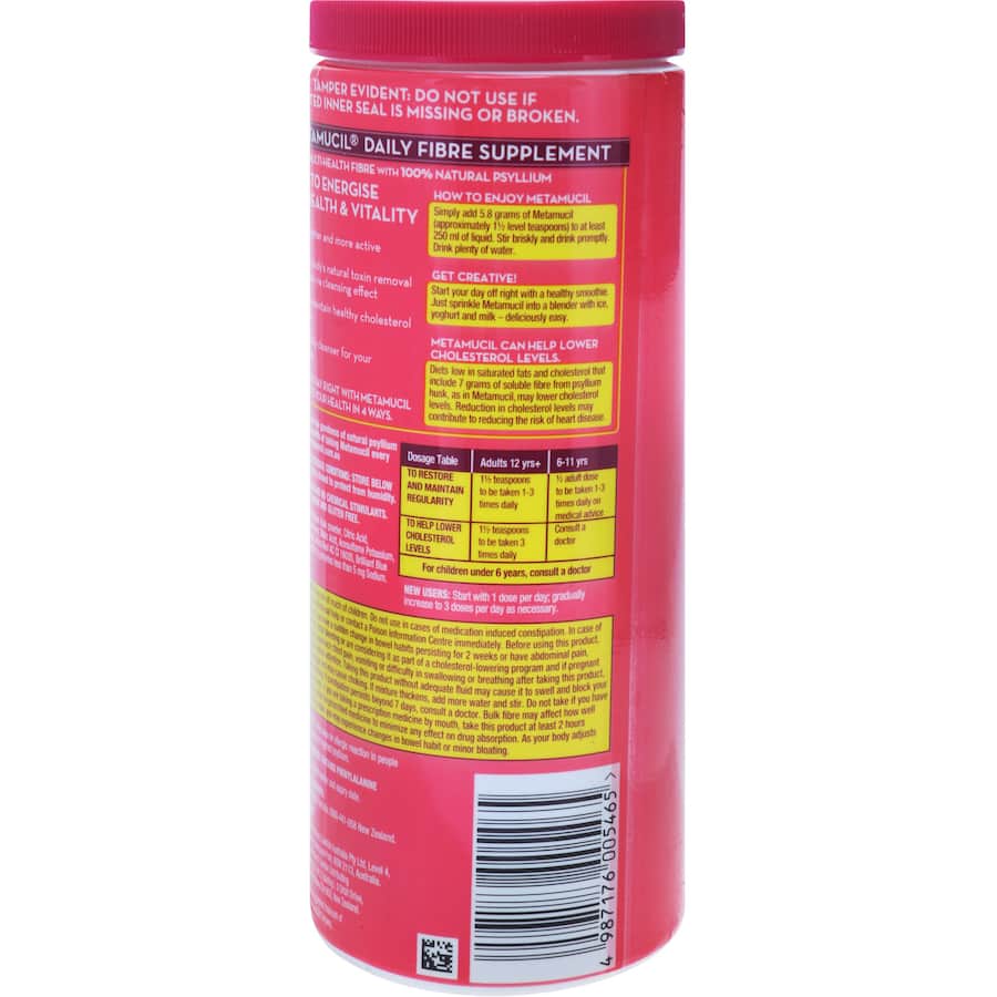 Metamucil Dietary Supplement Daily Fibre Wild Berry 425g