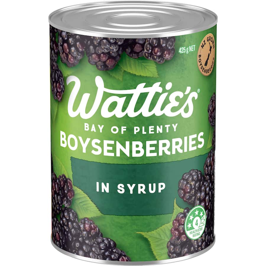 Watties Boysenberries In Syrup  Can 425g