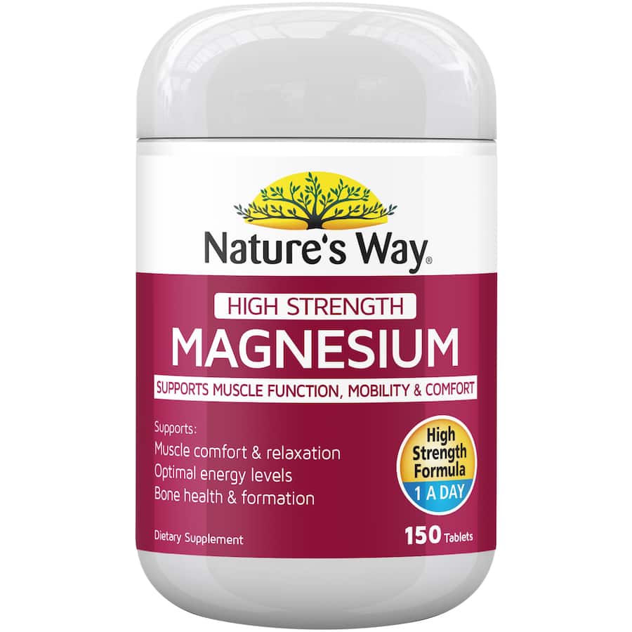 Natures Way High Strength Magnesium Vitamins 150ea