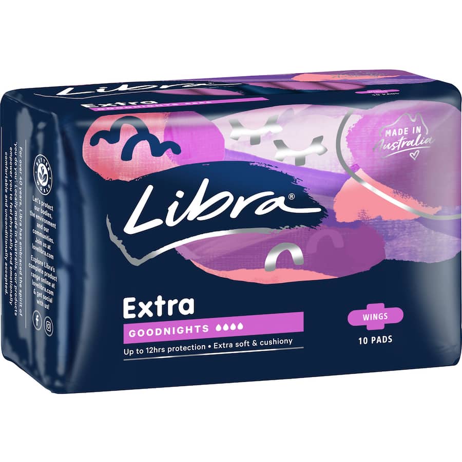 Libra Extra Pads Goodnights Wings 10pack
