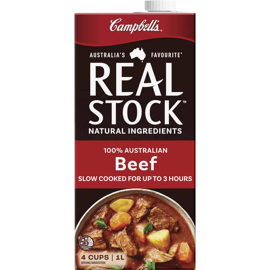 Campbells Real Stock Beef Stock Liquid Carton 1L
