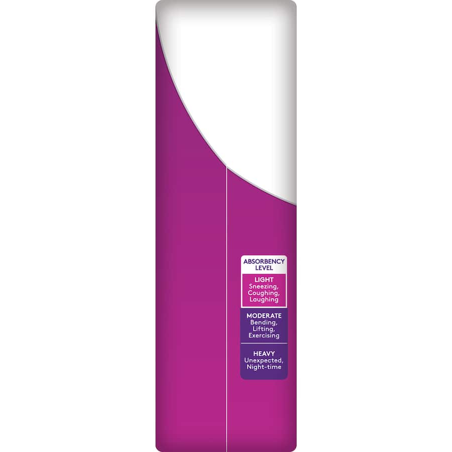 Poise Continence Liner Extra Long With Charcoal 20pack