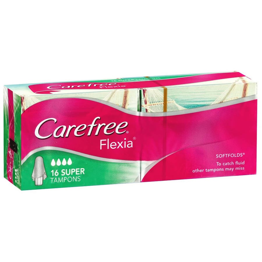 Carefree Flexia Tampons Super 16pack