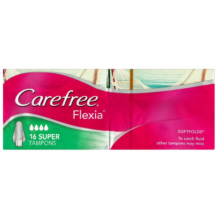 Carefree Flexia Tampons Super 16pack