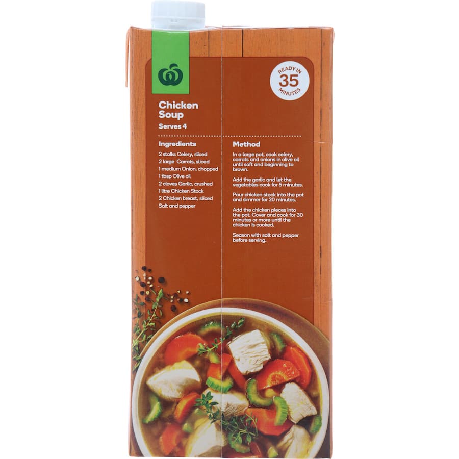 Woolworths Chicken Stock Liquid Carton 1L