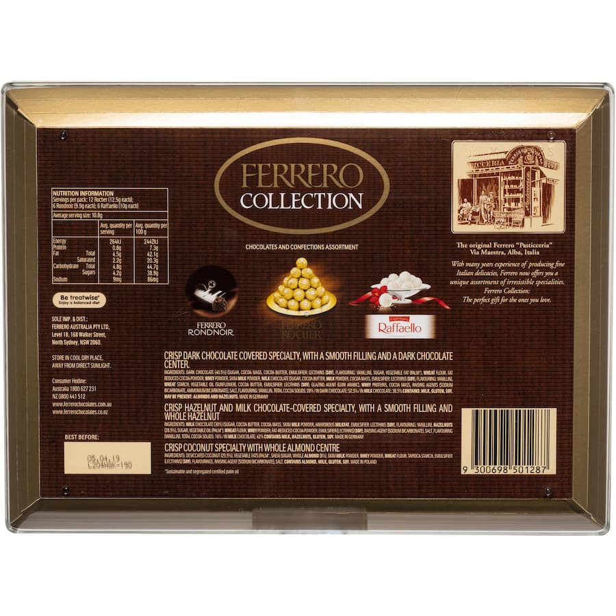 Ferrero Rocher Chocolate Box Assorted Collection 269g tray 24pack